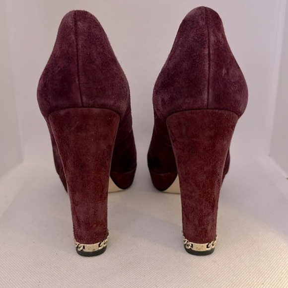 Michael Kors Leather Suede Platform Pumps Size 6.5 - EUC - Picture 9 of 14
